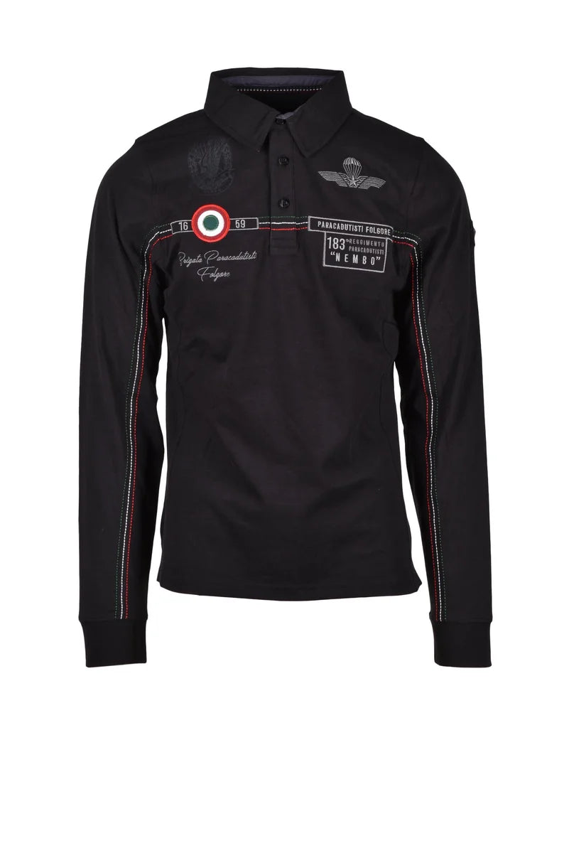 Esercito Polo Cotone - Nero