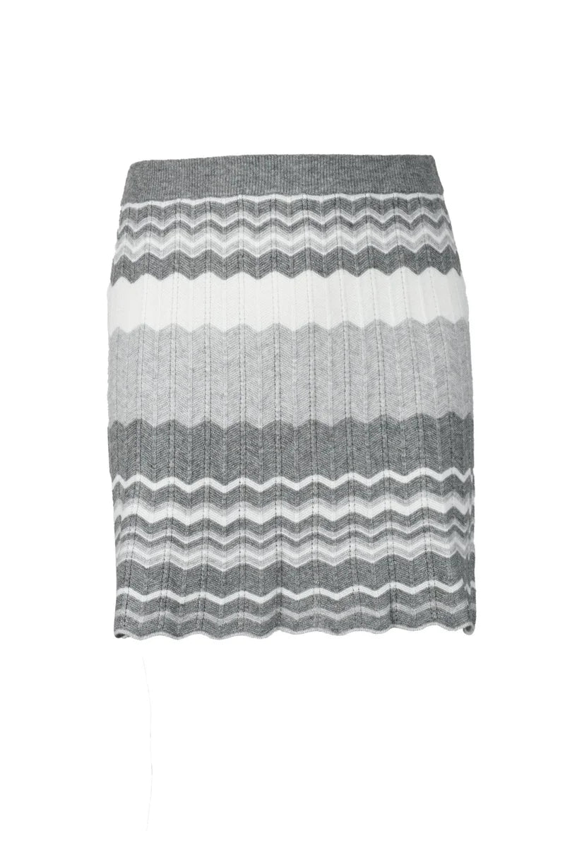 Rocco Ragni Gonna Bianco/Grigio