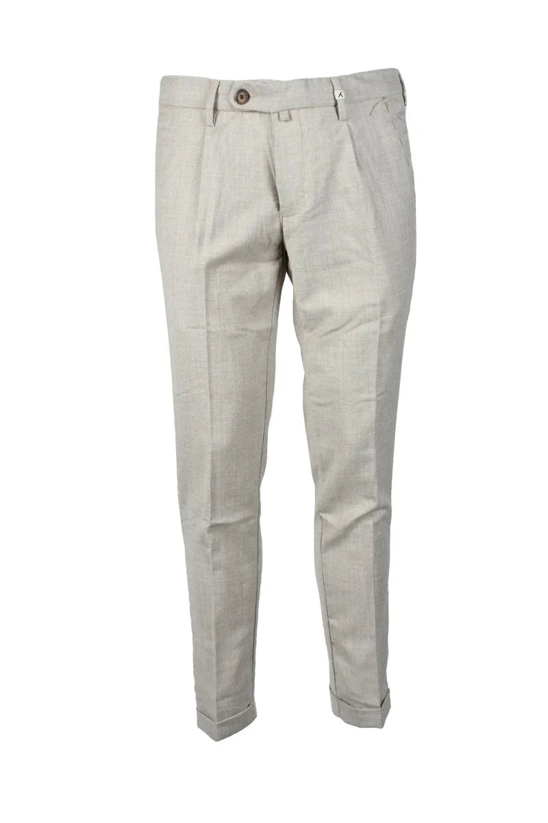 Myths Pantaloni Lana Vergine Stretch - Beige