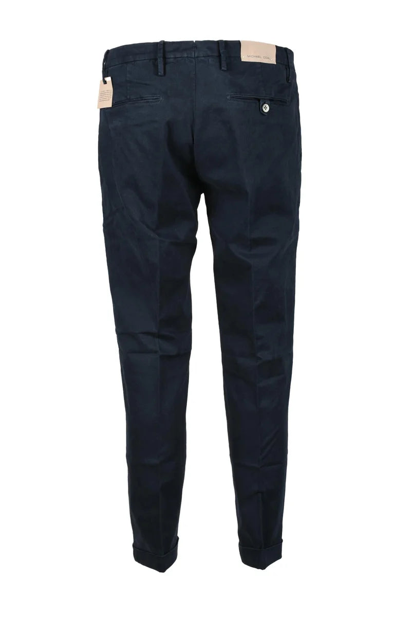 Michael Coal Pantaloni Cotone Stretch - Blu