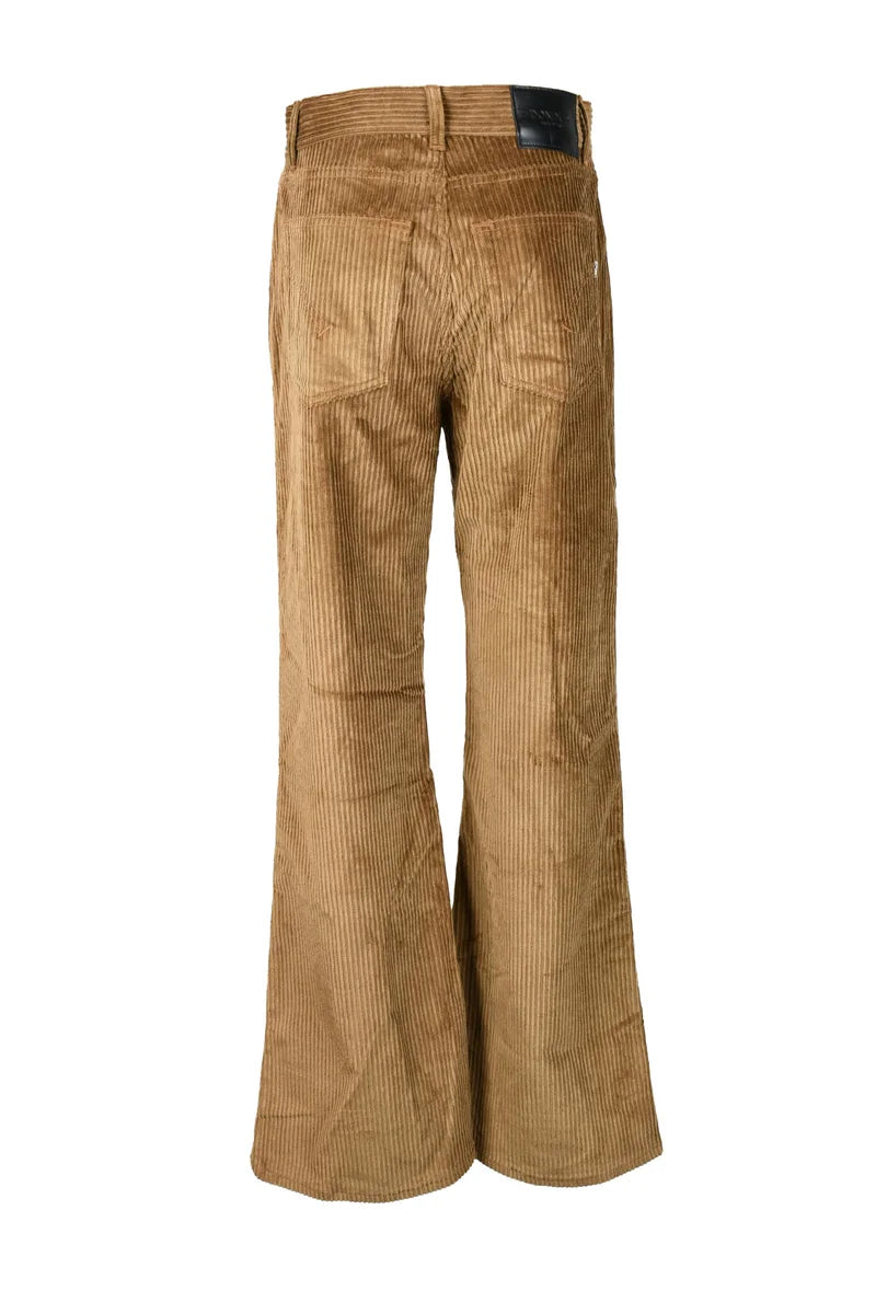 Dondup Pantaloni Amber Velluto Marrone