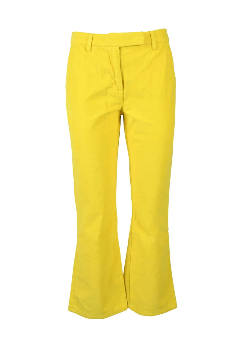 Ago E Filo Pantaloni Giallo