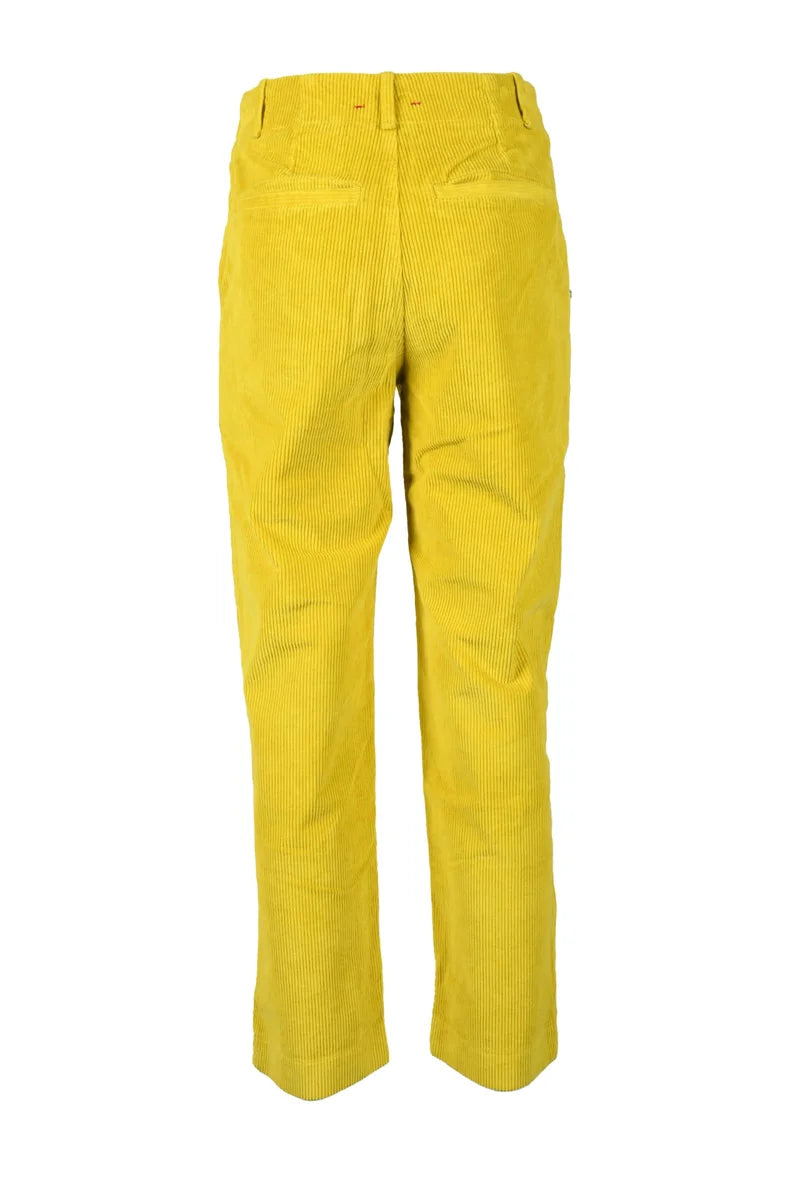 Another Label Pantaloni Cotone Stretch - Giallo
