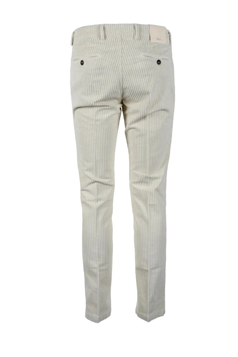 Briglia 1949 Pantaloni Cotone Stretch - Bianco