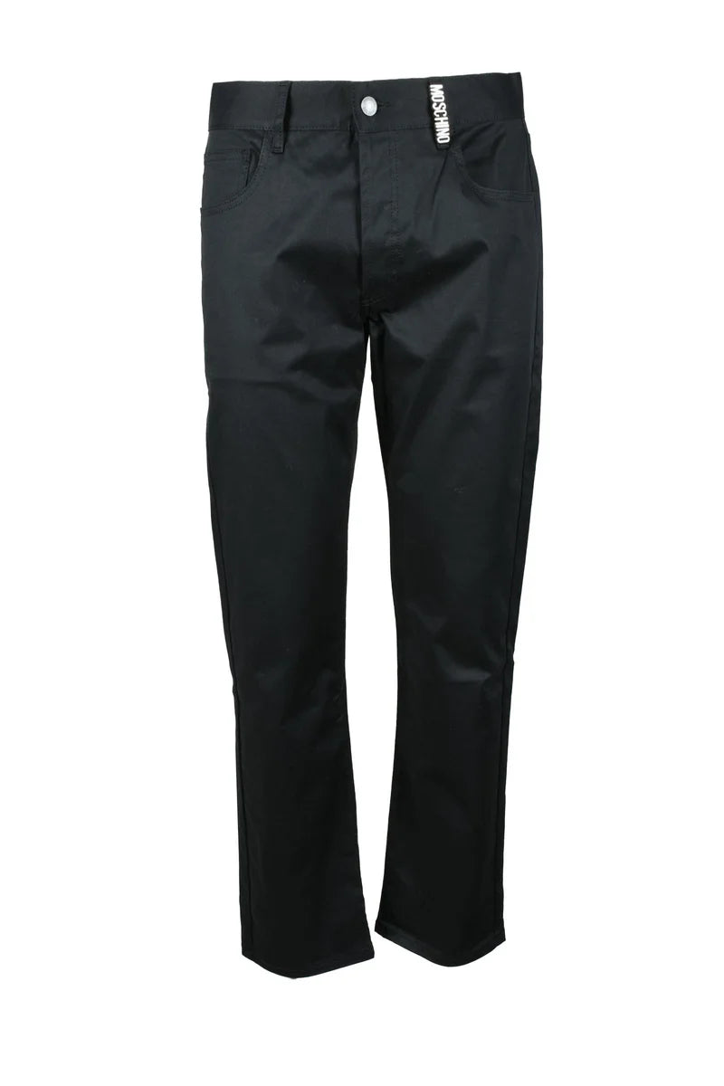 Moschino Couture Pantaloni Cotone Elastan - Nero