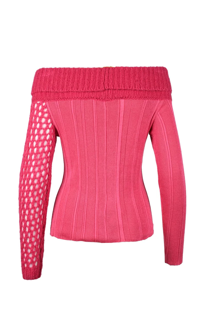Virginia Bizzi Maglia Lana Merino Cashmere - Fucsia