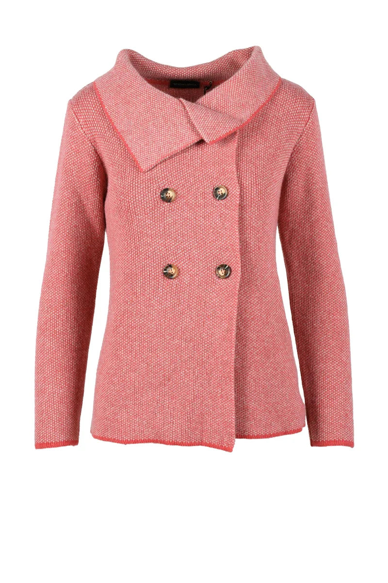 Spadalonga Giacca Misto Lana - Rosso