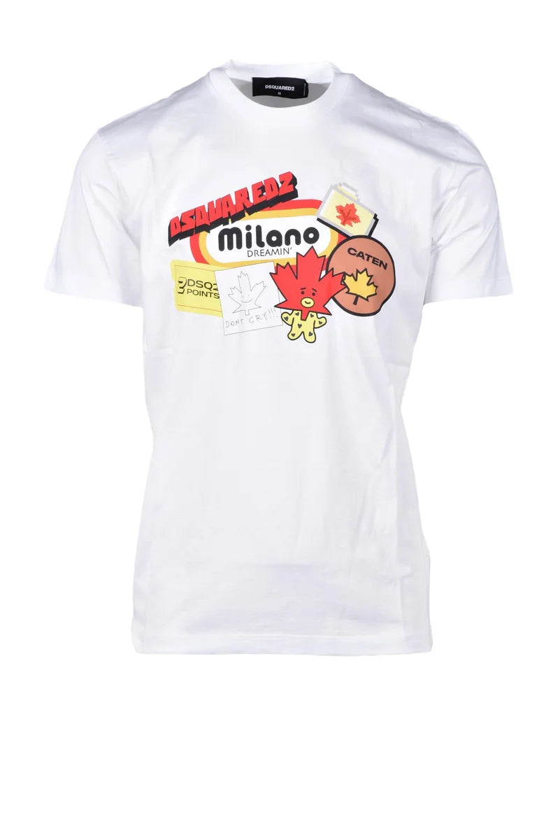 Dsquared2 T-shirt Girocollo - Bianco