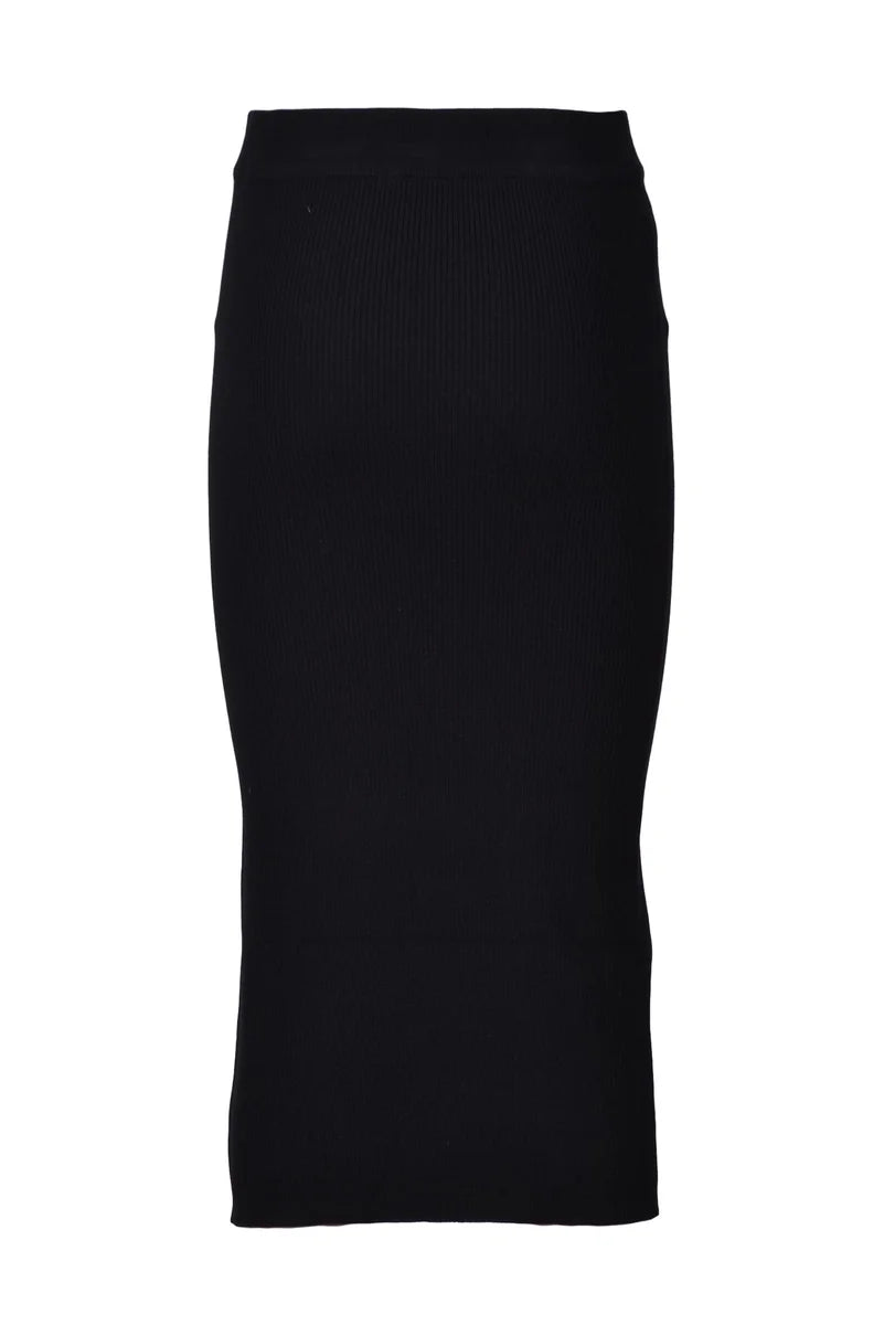 Pinko Gonna Lunga Maglia - Nero