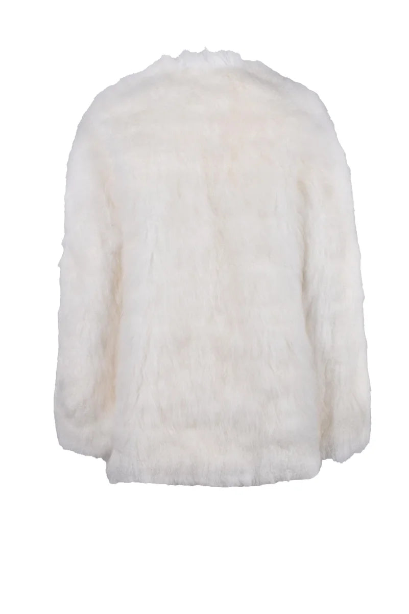 We11done Pelliccia Cashmere Capra - Bianco