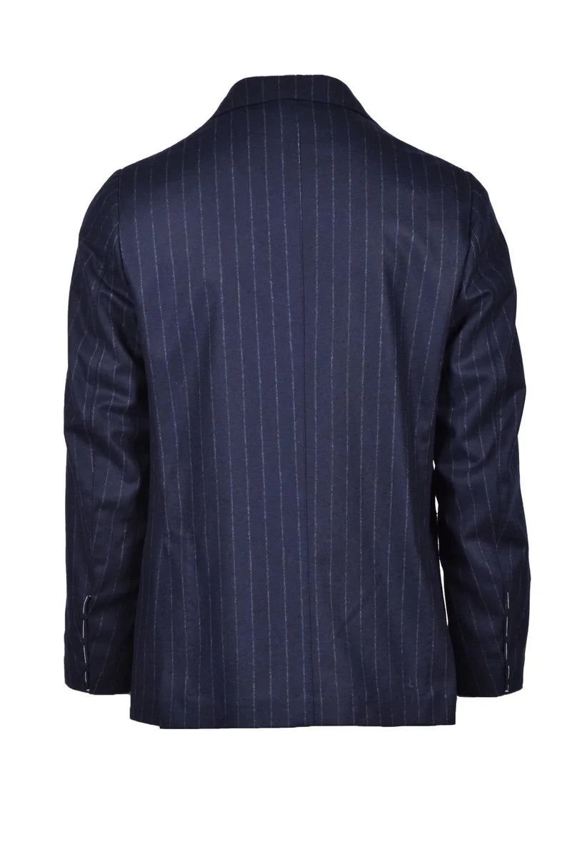 Luigi Borrelli Napoli Giacca Lana Vergine - Blu