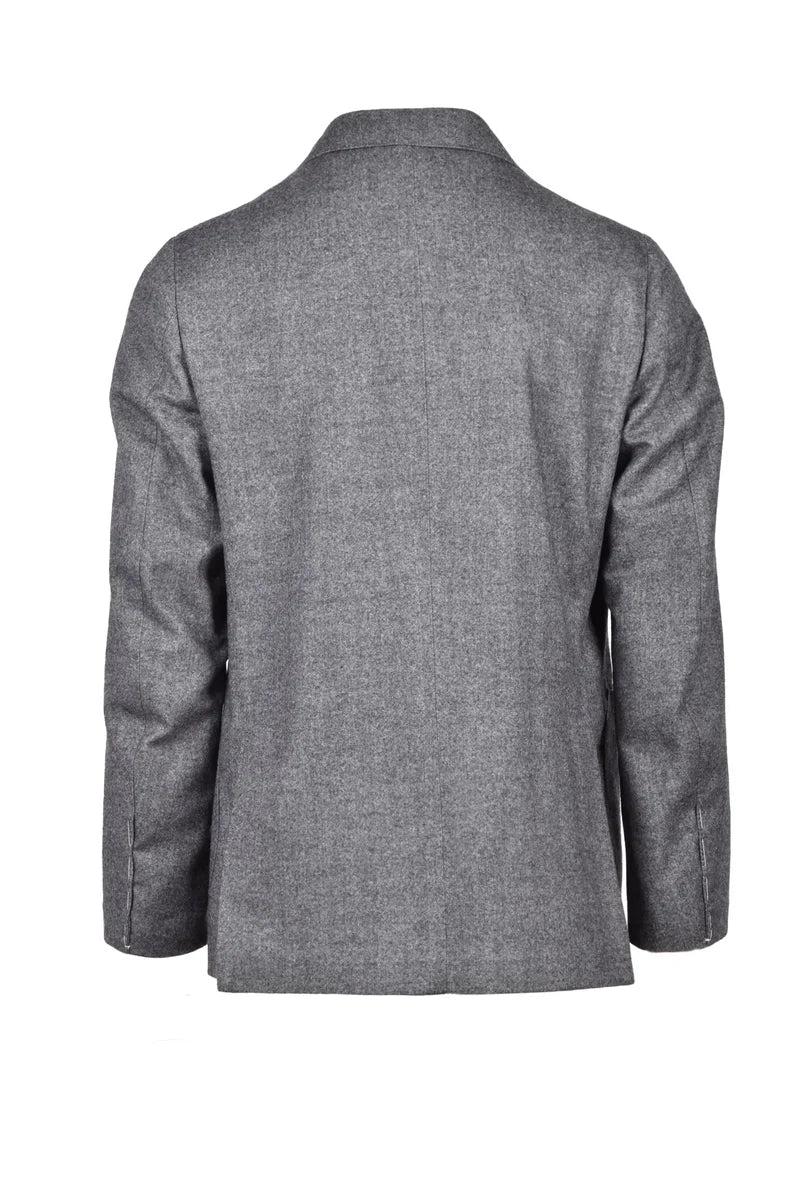 Luigi Borrelli Napoli Giacca Lana Vergine - Grigio