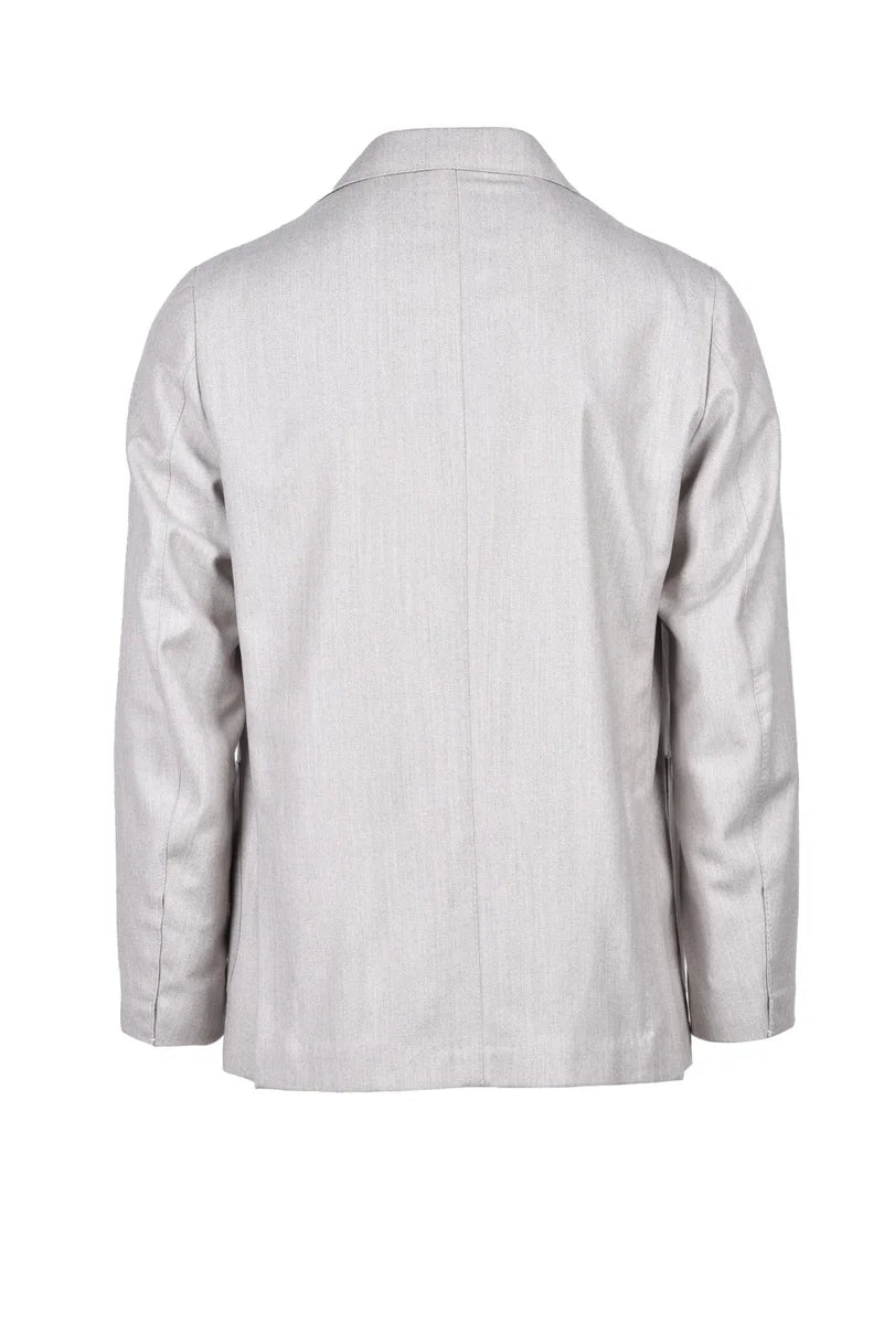 Luigi Borrelli Napoli Giacca Lana Vergine - Beige