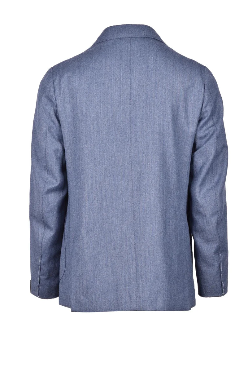 Luigi Borrelli Napoli Giacca Lana Vergine - Blu