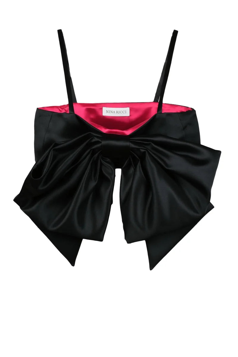 Nina Ricci Top Poliestere Fluido - Nero