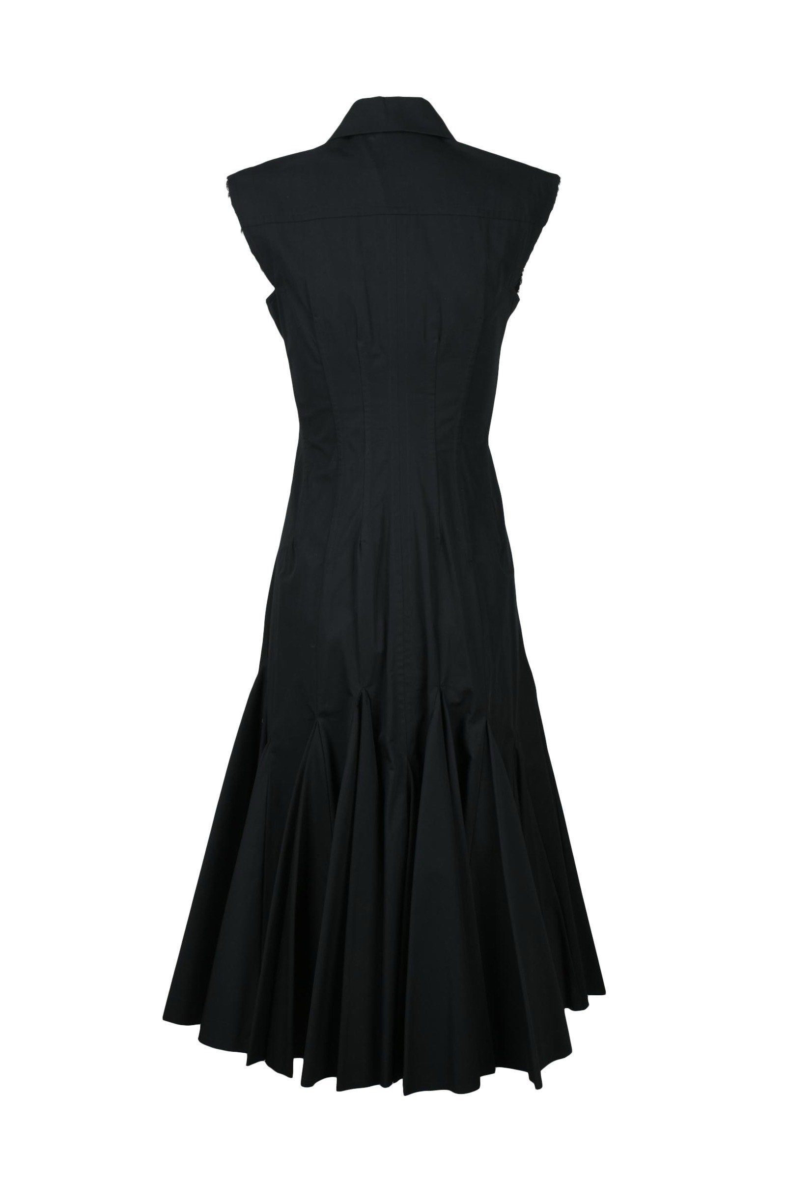 Sportmax - Damen Baumwollkleid Meerjungfrauenrock Weiß