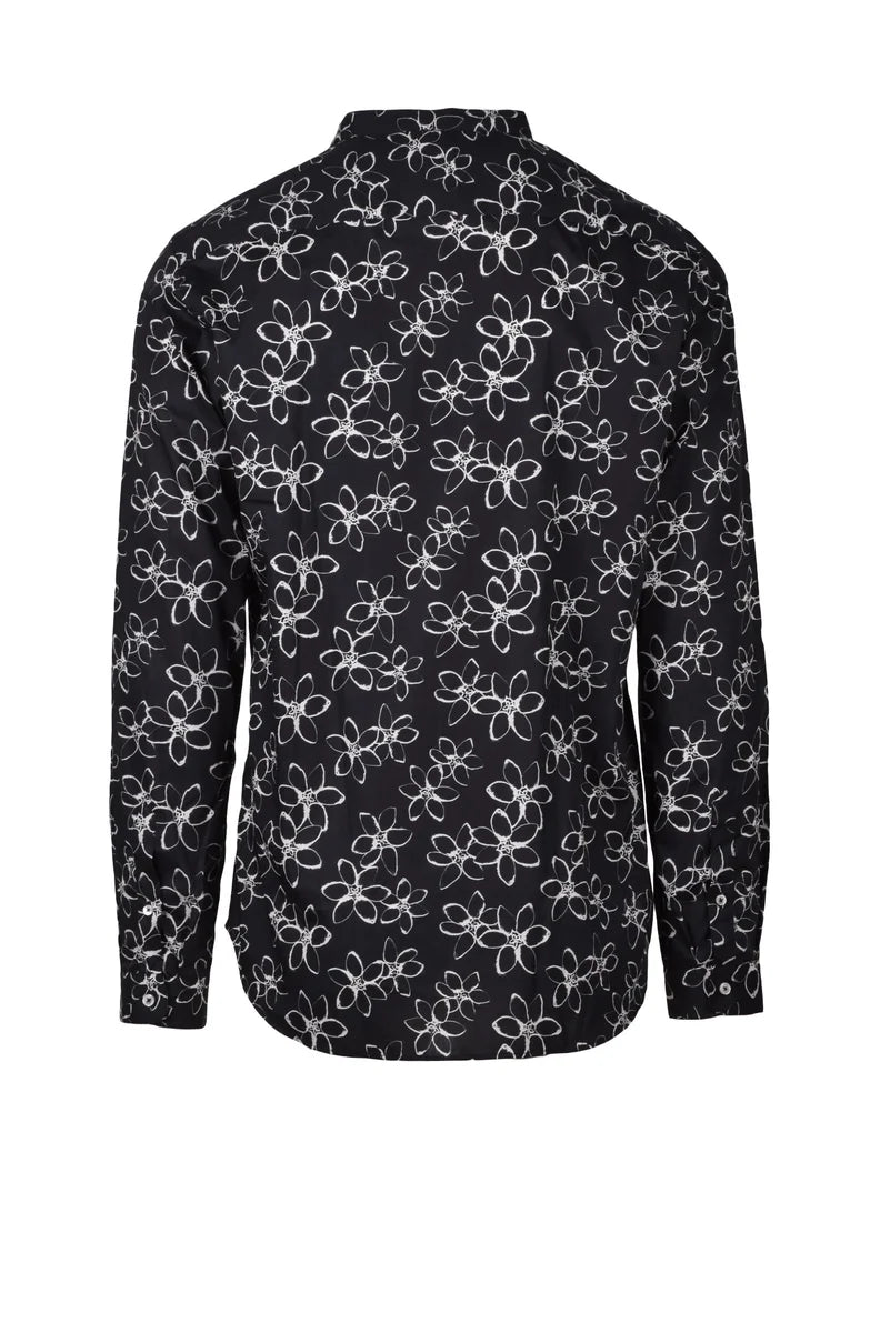 Deuxieme Camicia Cotone - Nero/Bianco