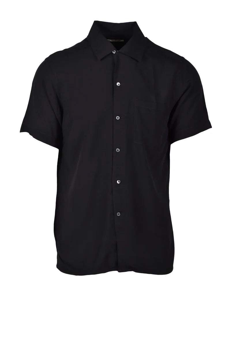 Deuxieme Camicia Viscosa - Nero