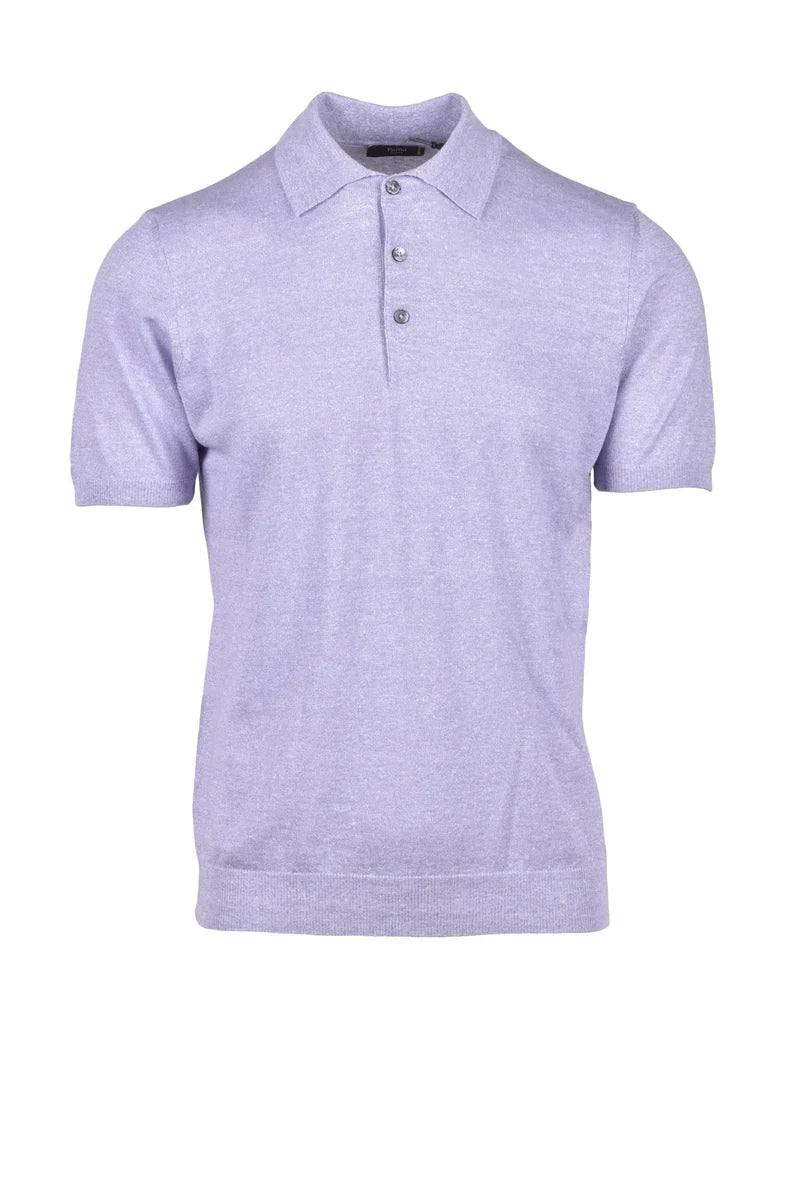 Fama Maglia Lino e Cotone - Viola