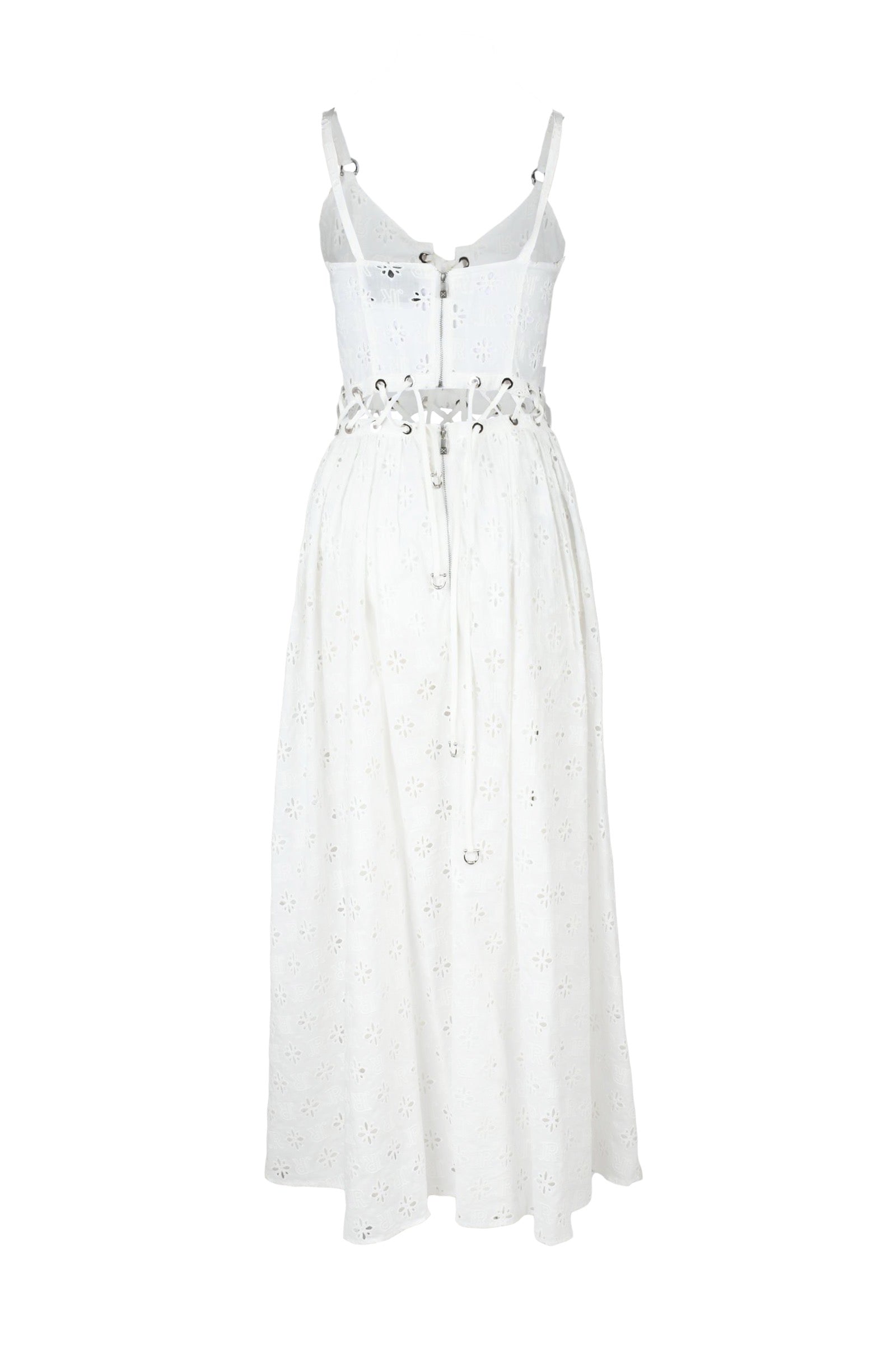 John Richmond – Langes Damenkleid aus Sangallo-Baumwolle