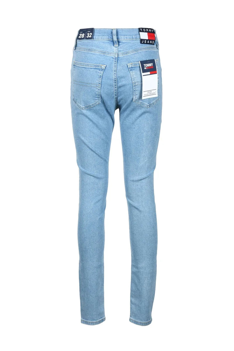 Tommy Jeans Donna Jeans Cotone Stretch - Celeste
