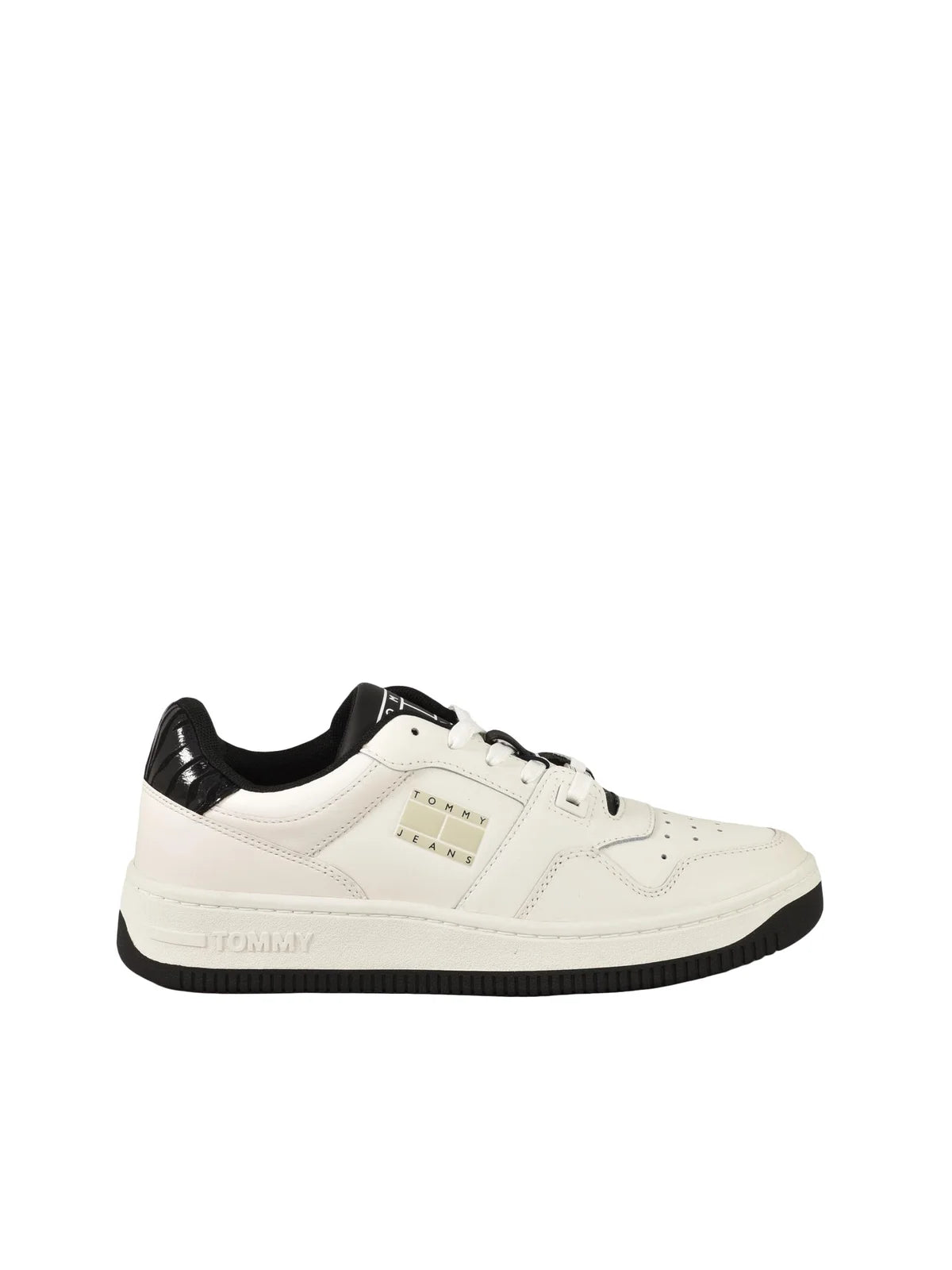 Tommy Jeans Sneakers Retro Basket - Bianco/Nero