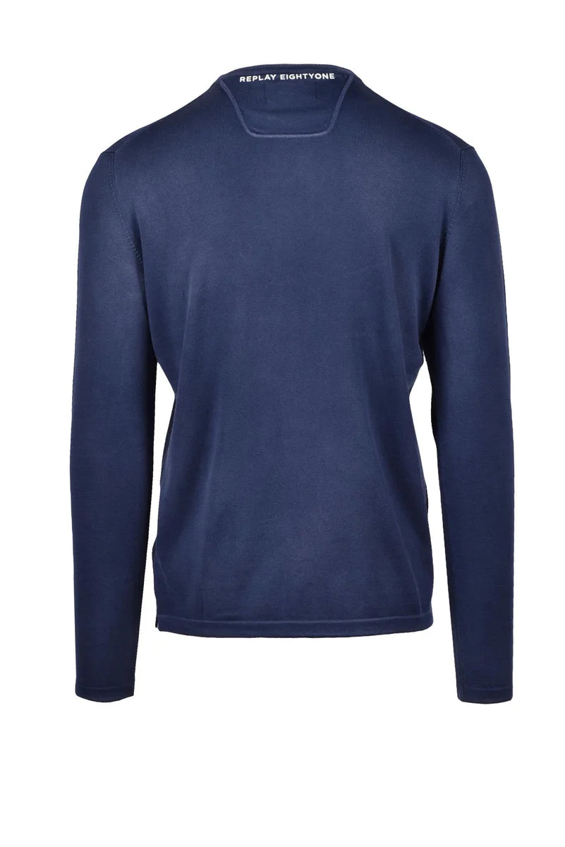Replay Maglione Uomo Cotone - Blu