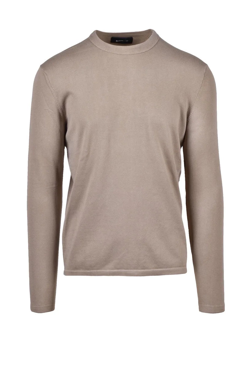 Replay Maglioncino Girocollo - Beige