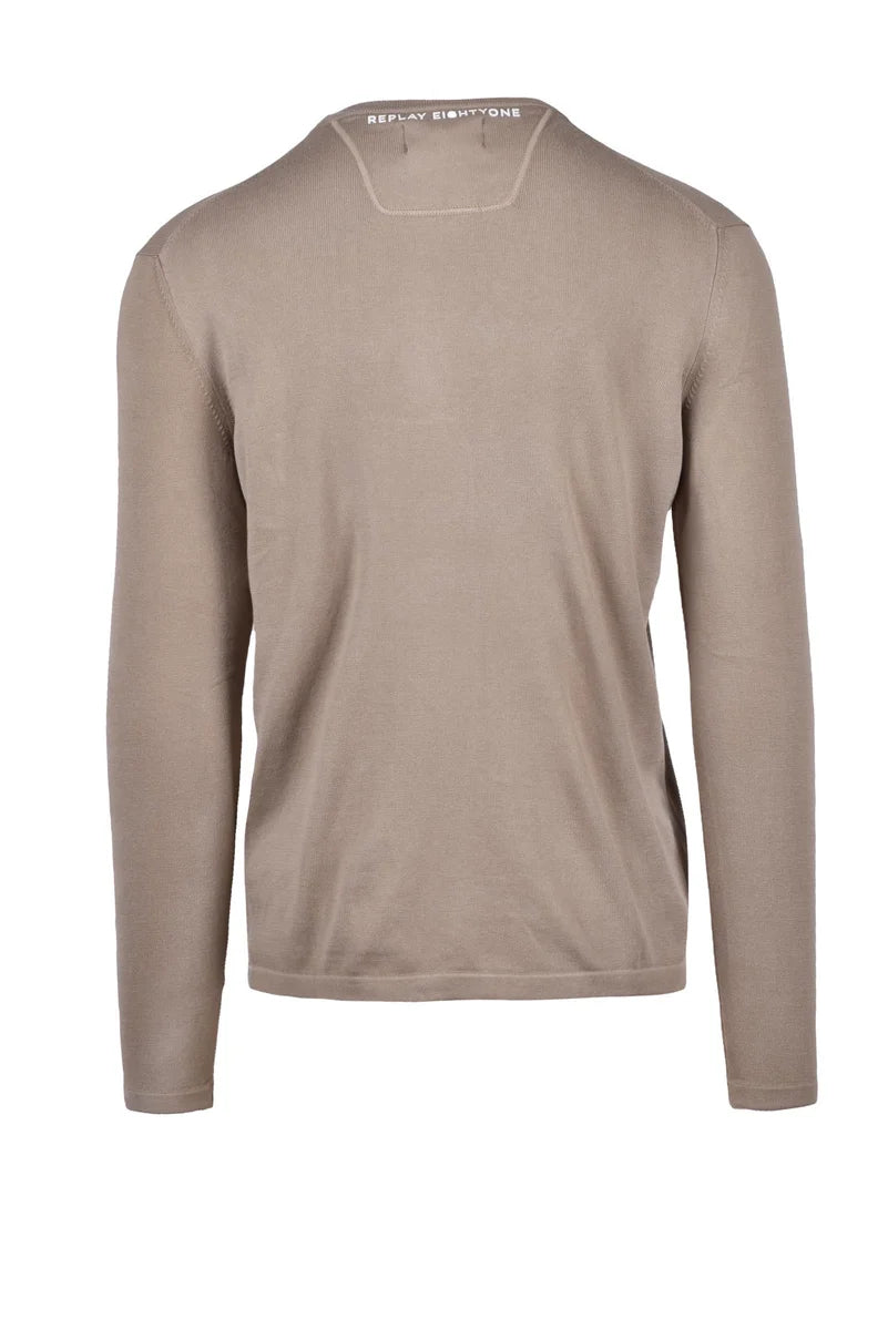 Replay Maglioncino Girocollo - Beige