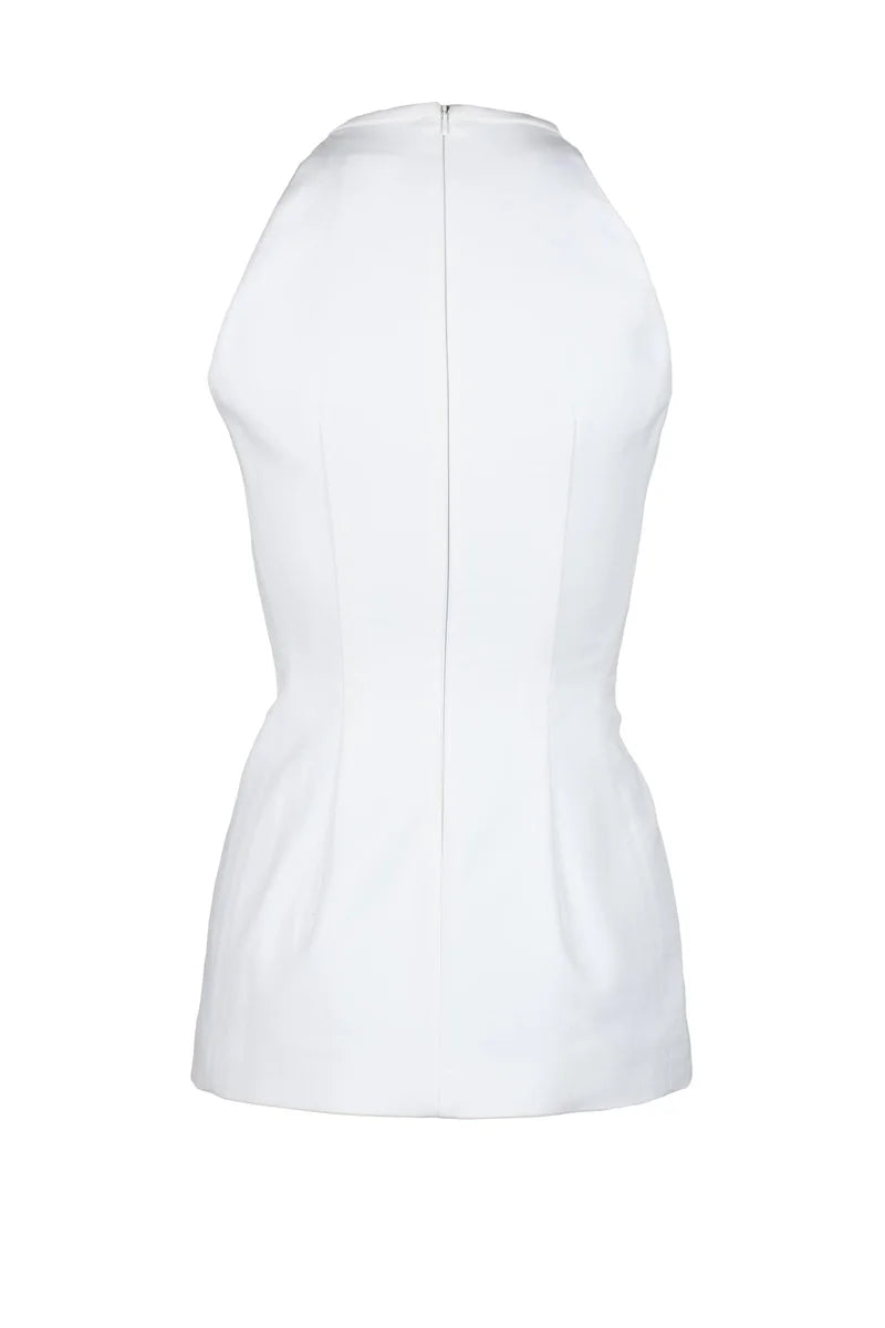 Sportmax Blusa Cotone/Elastan - Bianco