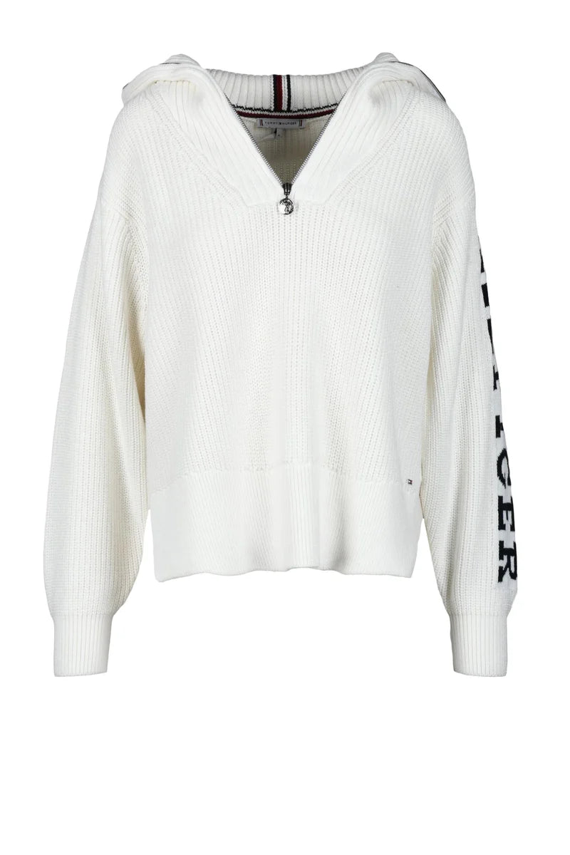 Tommy Hilfiger Maglione Cotone - Bianco