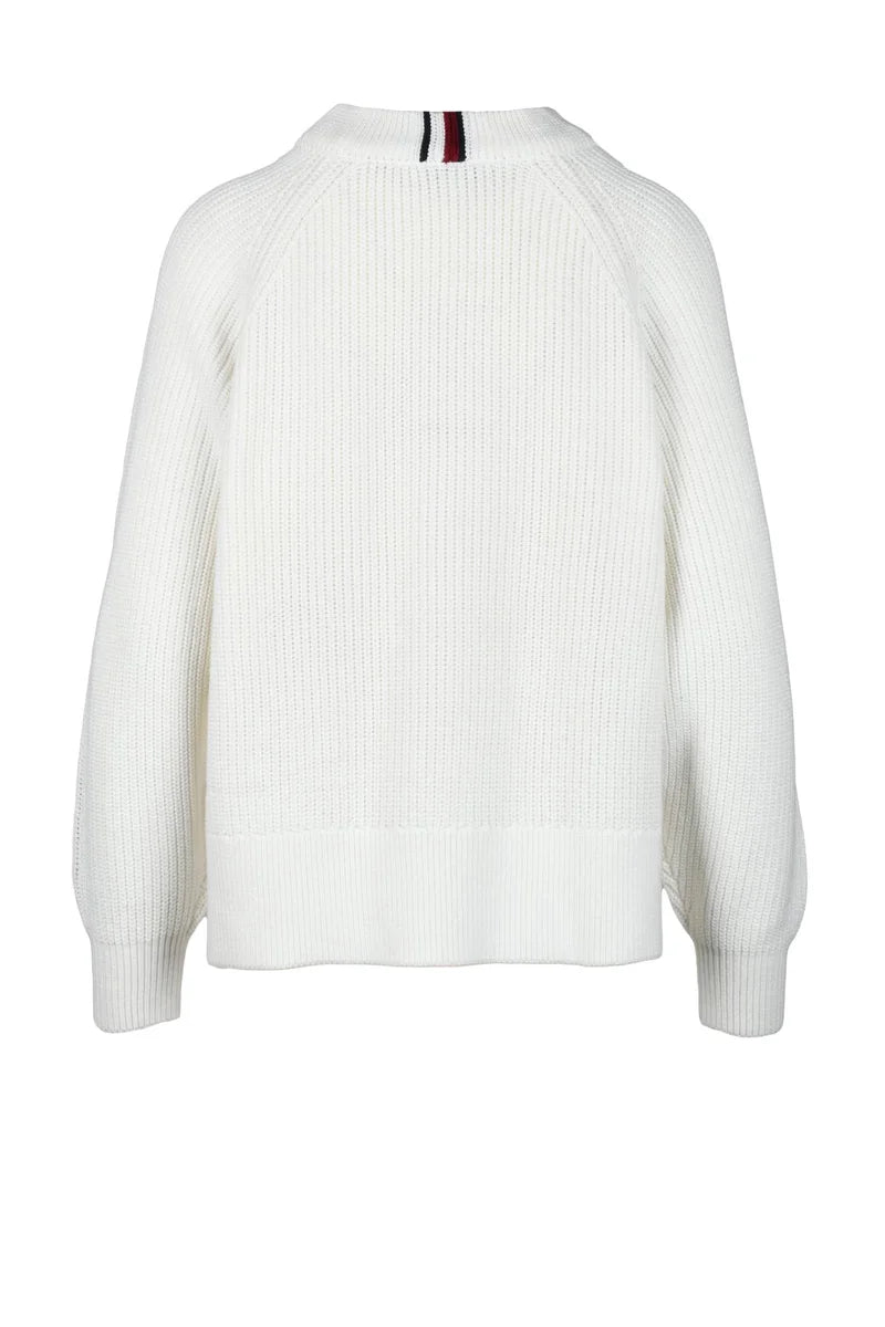 Tommy Hilfiger Maglione Cotone - Bianco