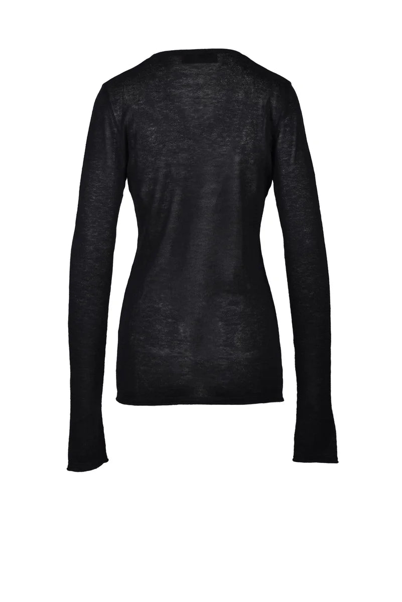 Wild Cashmere Maglia Seta e Cashmere - Nero