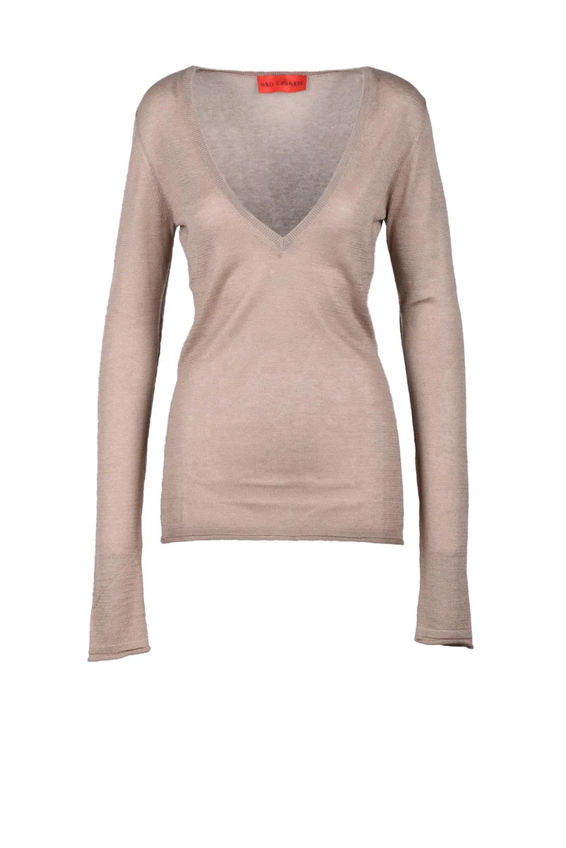 Wild Cashmere Maglia Seta/Cashmere - Taupe