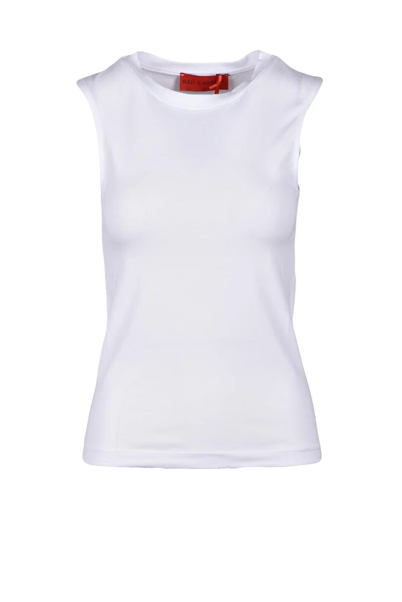 Wild Cashmere T-shirt Cotone ed Elastan - Bianco