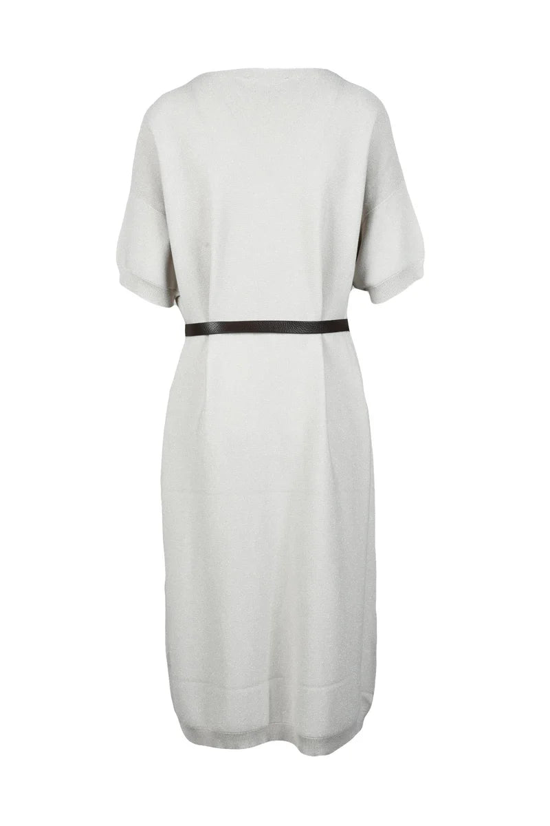 Fabiana Filippi Abito Lamé - Beige