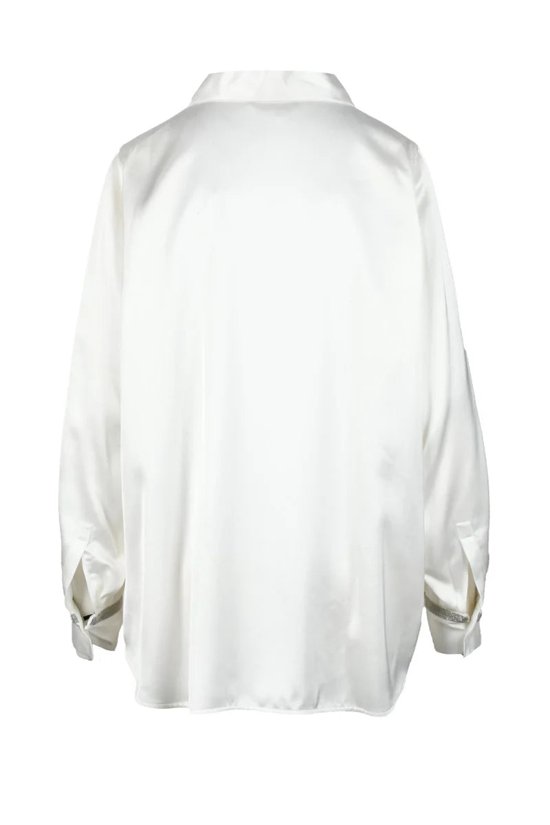 Fabiana Filippi Camicia Viscosa Lana - Bianco