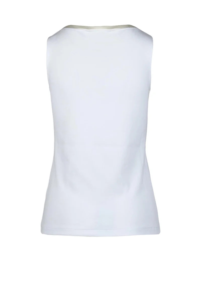 Fabiana Filippi Top in Cotone Stretch - Bianco
