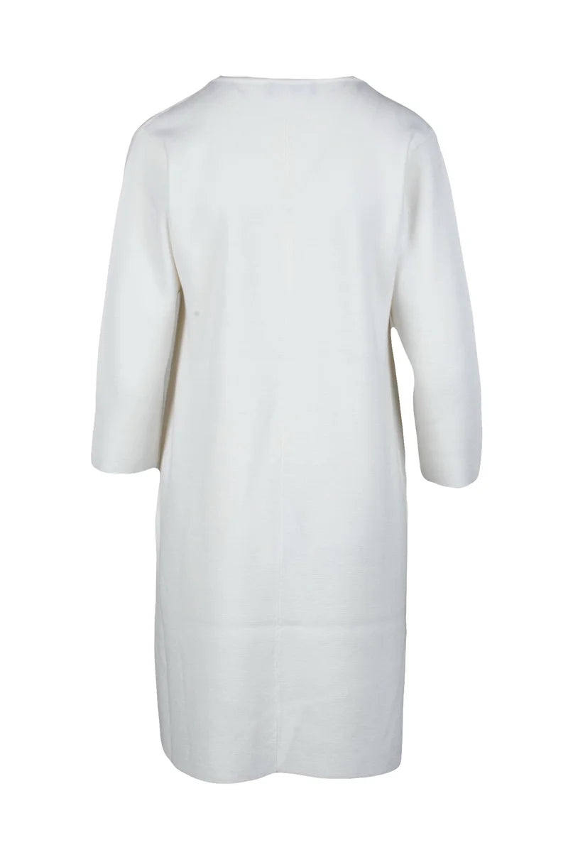 Fabiana Filippi Abito Maglia Lana Vergine - Bianco