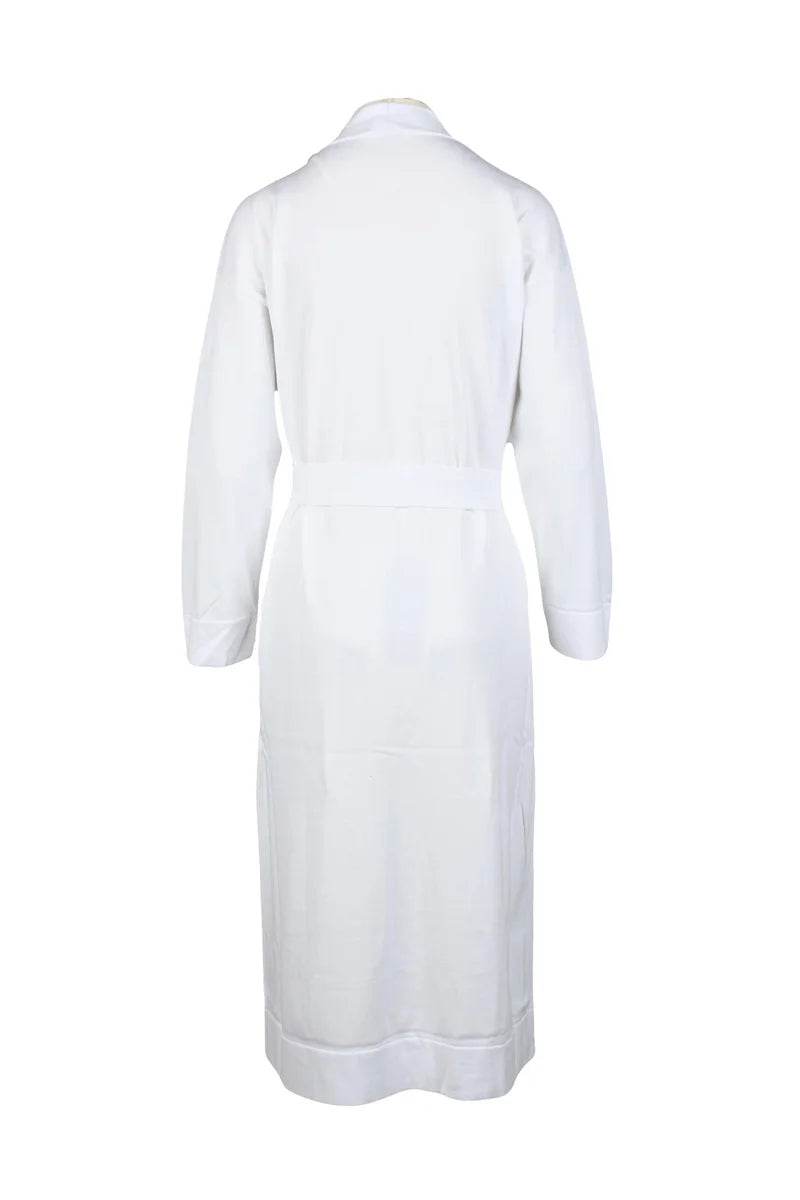 Fabiana Filippi Cardigan Lungo Cotone - Bianco