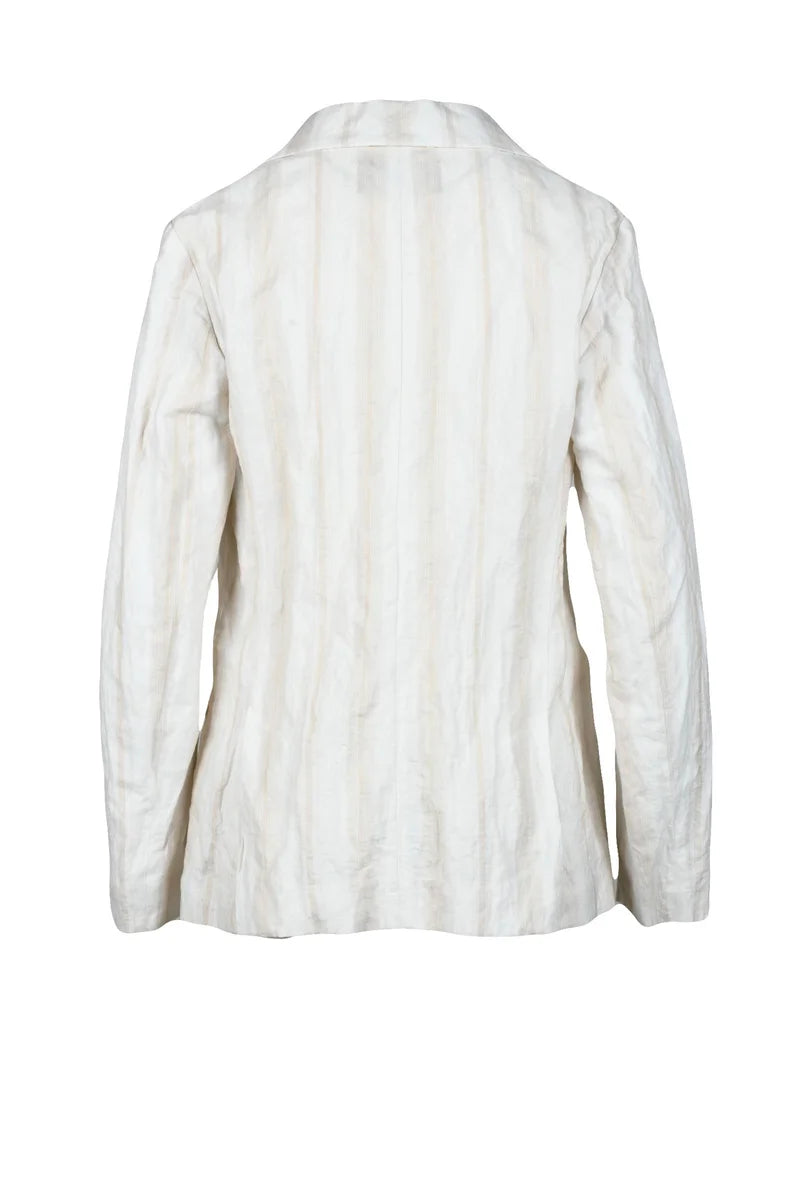 Fabiana Filippi Giacca Cotone Fibra Metallica - Bianco/Beige