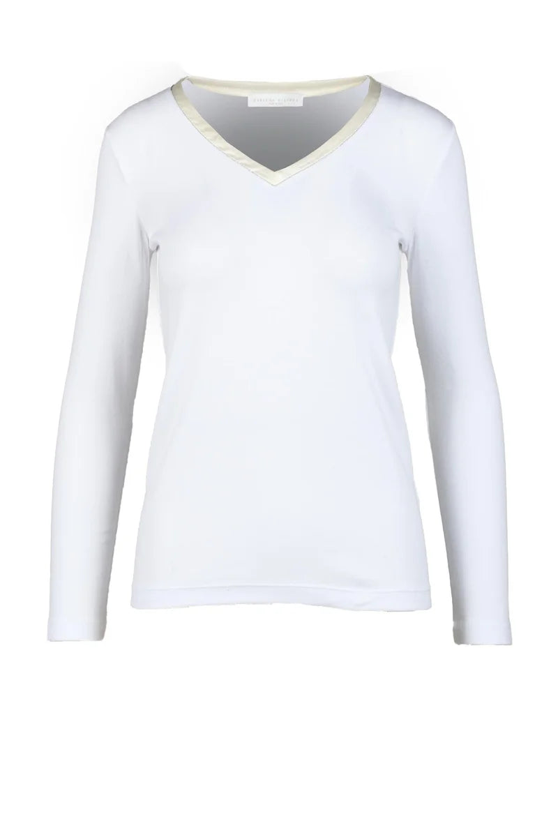 Fabiana Filippi T-shirt Stretch - Bianco