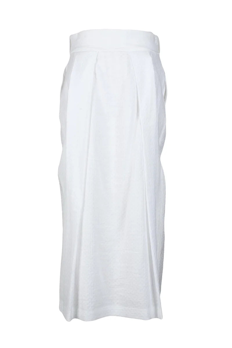 Fabiana Filippi Gonna Lunga Cotone Viscosa Poliammide - Bianco