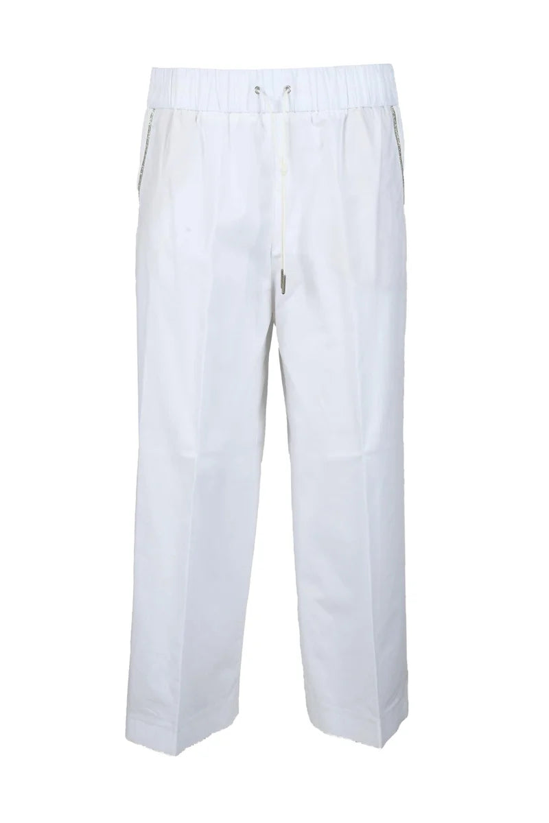 Fabiana Filippi Pantaloni Cotone - Bianco