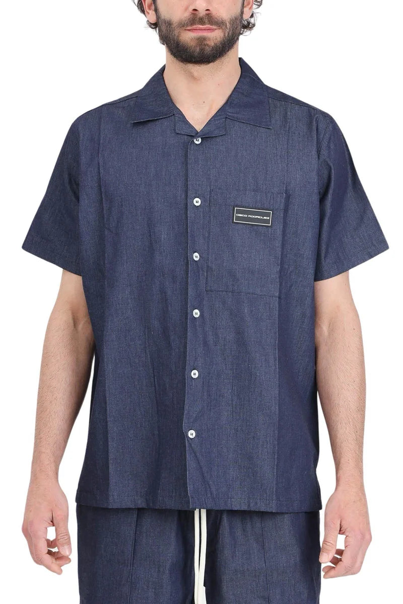 D. Rodriguez Camicia Cotone - Blu