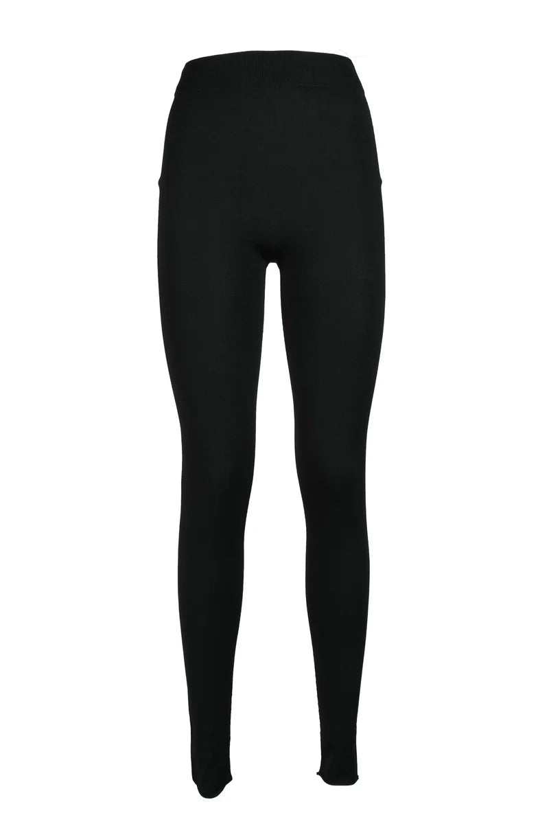 Fabiana Filippi Leggings Viscosa Poliestere - Nero