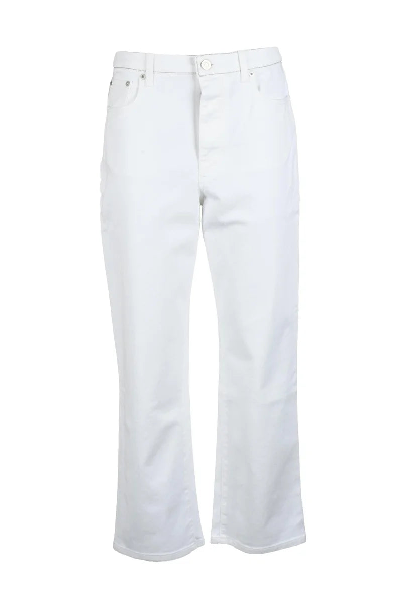 Fabiana Filippi Jeans Cotone Elastan - Bianco