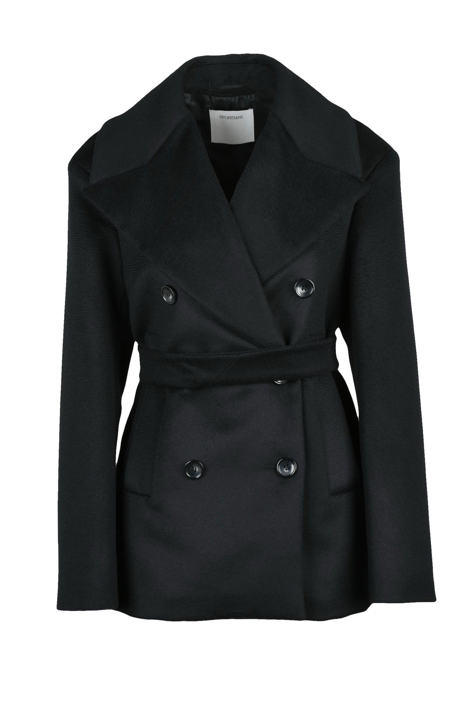 Sportmax Cappotto Doppiopetto - Nero