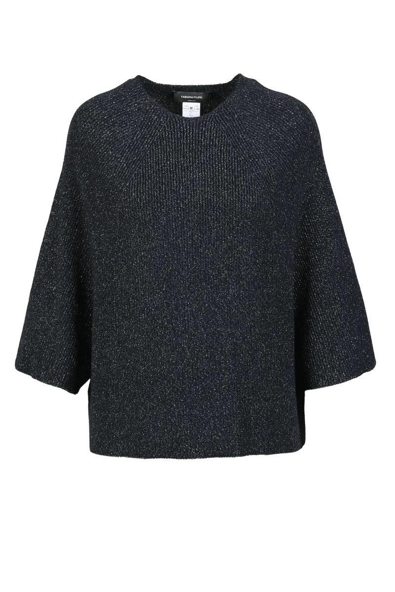 Fabiana Filippi Maglia Cotone Viscosa Poliestere - Nero