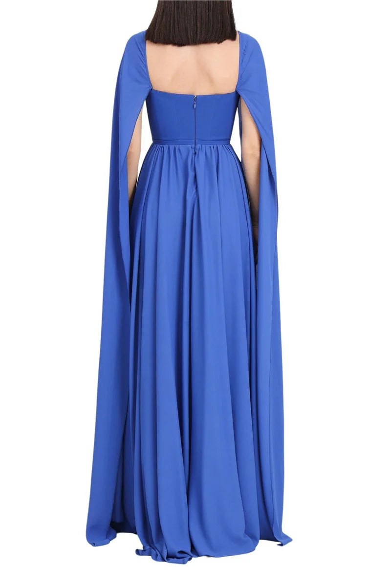 Santas* Abito Lungo Stretch - Blu